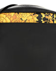 Calfskin Baroque Logo Messenger Bag Black