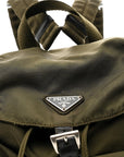 Tessuto Nylon Vela Small Backpack Dark Green