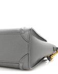 Baby Drummed Calfskin Nano Luggage Kohl