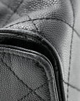 Caviar Quilted Small CHNL 25 Handbag Black