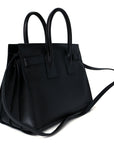 Calfskin Small Sac De Jour Black