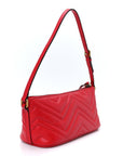 Calfskin Matelasse Chevron GG Marmont Sling Shoulder Bag Rosso