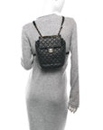 Calfskin Quilted Mini Urban Spirit Backpack Black