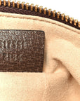 GG Supreme Monogram Large Ophidia Pouch Clutch Brown