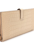 Matte Alligator Bearn Gusset Wallet Poussiere