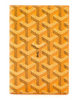 Goyardine Passport Wallet Yellow