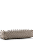 Nappa Intrecciato Nodini Crossbody Messenger Steel