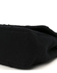 Wool Jumbo Chocolate Bar Mademoiselle Flap Black