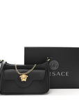Grained Calfskin La Medusa Mini Bag Black