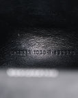 Shiny Box Calfskin Strass Hourglass Top Handle Bag XS Black