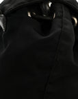 Tessuto Nylon Vela Chain Backpack Black