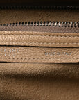 Drummed Calfskin Micro Luggage Dune