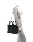 Grained Calfskin Medium The Tote Bag Black