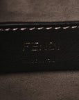 Vitello Liberty F is FNDI Bi-Color FF 1974 Embossed Mini Mon Tresor Bucket Bag Maya Black