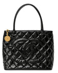 Patent Medallion Tote Black