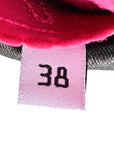 Lace Jersey Pantaleggings Pointed Toe Knife Thigh High Boots 39 Black Pink