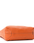 Taurillon Clemence Double Sens Reversible Tote Orange Gold