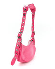 Agneau Arena Le Cagole Shoulder Bag XS Hot Pink