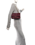 Lambskin Quilted Crush 2.55 Reissue 225 Flap Dark Burgundy