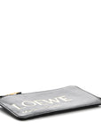 Calfskin Logo Coin Card Holder Black