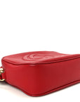 Pebbled Calfskin Small Soho Disco Bag Tabasco Red