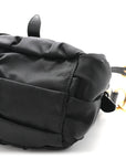 Tessuto Nylon Gaufre Shopping Satchel Black