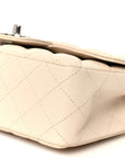 Caviar Quilted Mini Rectangular Flap Light Beige
