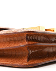 Matte Alligator Constance 18 Gold
