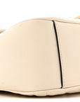 Calfskin Matelasse Small GG Marmont Shoulder Bag White
