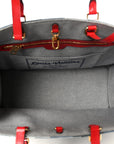 Denim Damier Monogram Onthego Blue Rouge