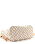 Damier Azur Neo Neverfull MM Rose Ballerine