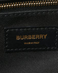 BBERRY Calfskin Boucle Check Medium Lola Chain Bag Archive Beige