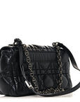 Calfskin Macrocannage Large Caro Bag Black