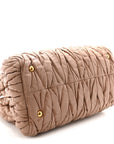 Nappa Matelasse Bauletto Top Handle Bowler Cammeo