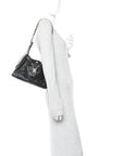 Caviar Quilted Small CHNL 25 Handbag Black
