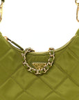 Re-Nylon Saffiano Stitched Mini Re-Edition 1995 Chaine Shoulder Bag Edera