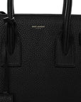 Grained Calfskin Small Sac De Jour Black