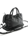 Agneau Classic Silver Hardware City Gris Fossile