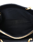 Caviar Quilted Grand Shopping Tote GST Black