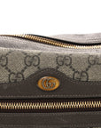 GG Supreme Monogram Web Small Ophidia Shoulder Bag Brown