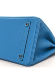 Togo Verso Birkin 30 Bleu Zanzibar Malachite