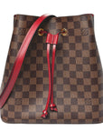 Damier Ebene Neonoe MM Cherry Berry