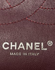 Lambskin Chevron Quilted Jumbo Double Flap Black