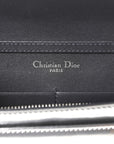 Metallic Patent Micro-Cannage D1ORama Wallet on Chain Pouch Silver
