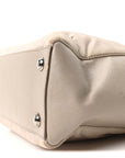 Nylon Saffiano Bi-Color Tote Grey