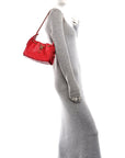 Caviar Quilted Mini CHNL 25 Handbag Red