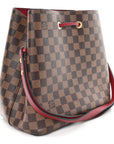 Damier Ebene Neonoe MM Cherry Berry