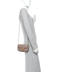Calfskin Matelasse Super Mini GG Marmont Shoulder Bag Porcelain Rose