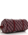 GG Shadow Monogram Ophidia Top Handle Bowler Bag Rosso Ancora Red