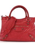 Agneau Giant 12 Rose Gold Hardware Town Rouge Coquelicot